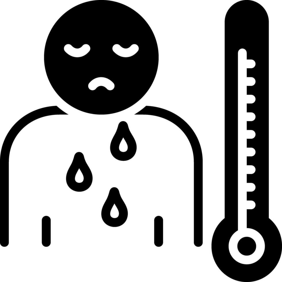 solid icon for malaise vector