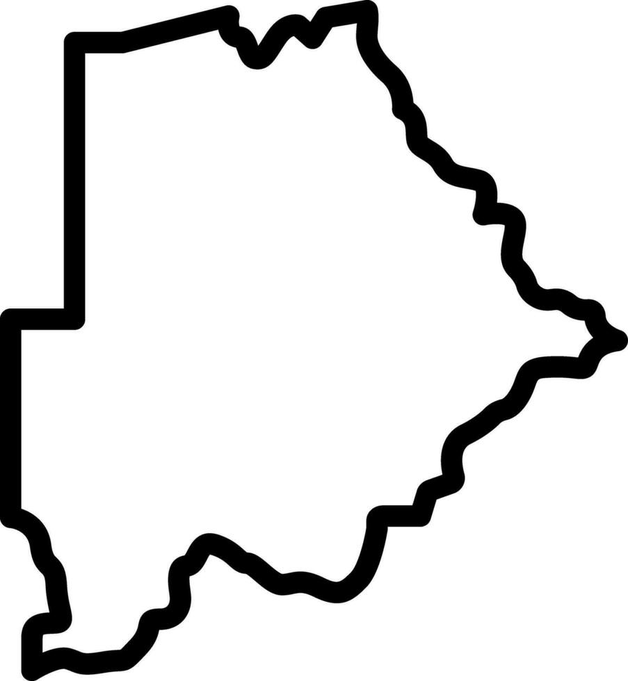 line icon for botswana vector