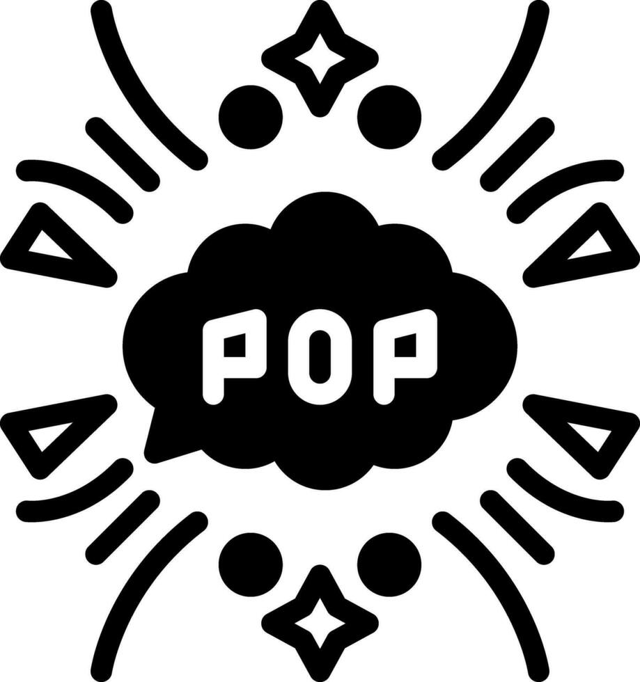 solid icon for pop vector