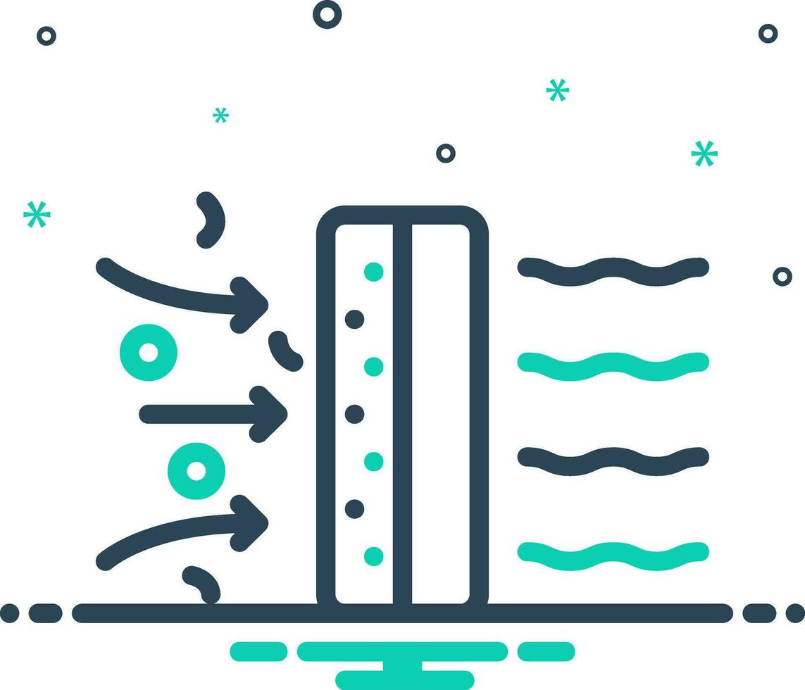 mix icon for filter vector