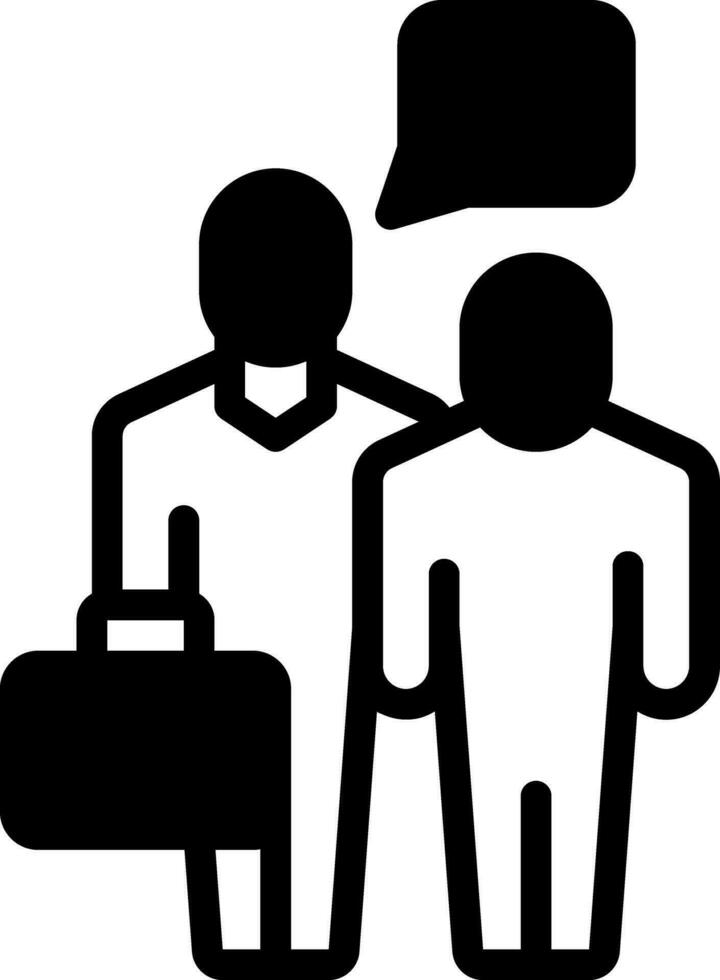 solid icon for advice vector