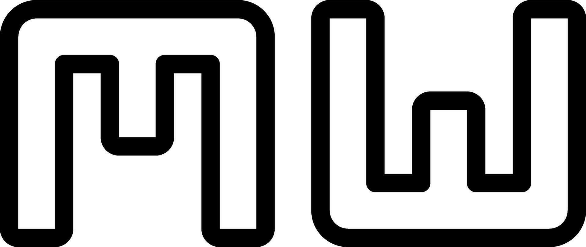 line icon for mw vector