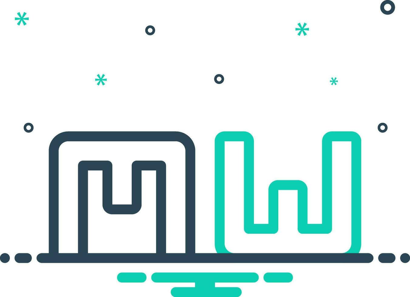 mix icon for mw vector