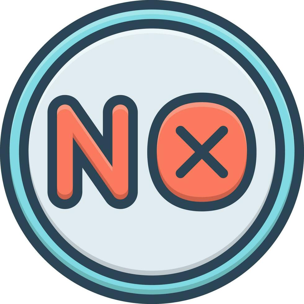 color icon for no vector