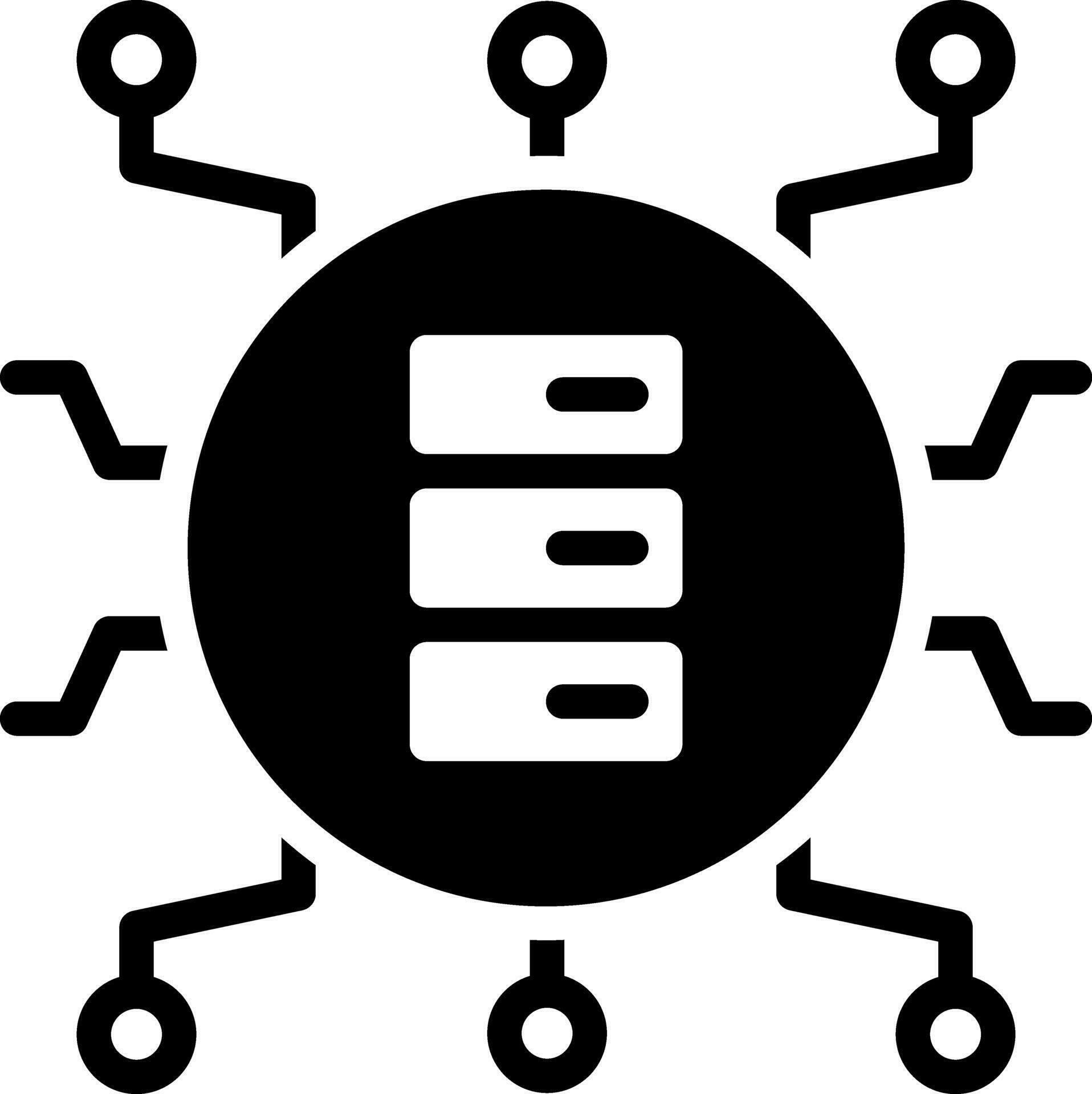 solid icon for big data 24881967 Vector Art at Vecteezy