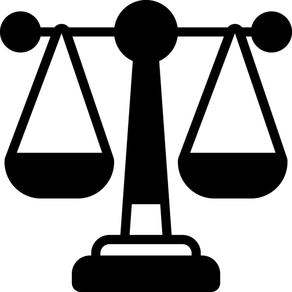 solid icon for law vector