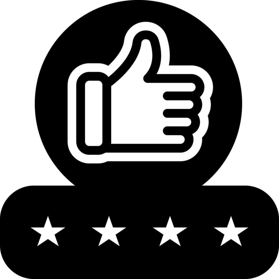 solid icon for feedback vector