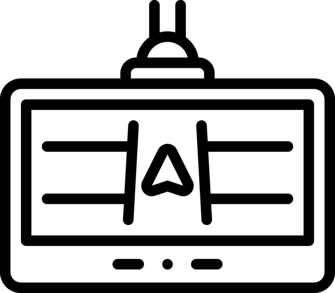 line icon for nav vector