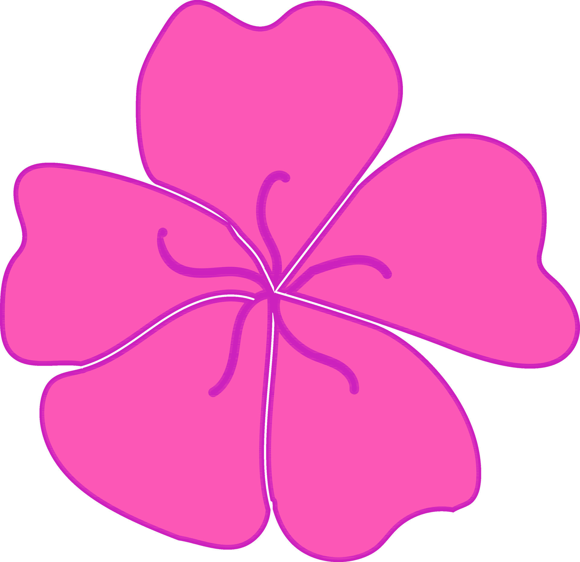 Beautiful Flower design in pink color. 24882231 Vector Art at Vecteezy
