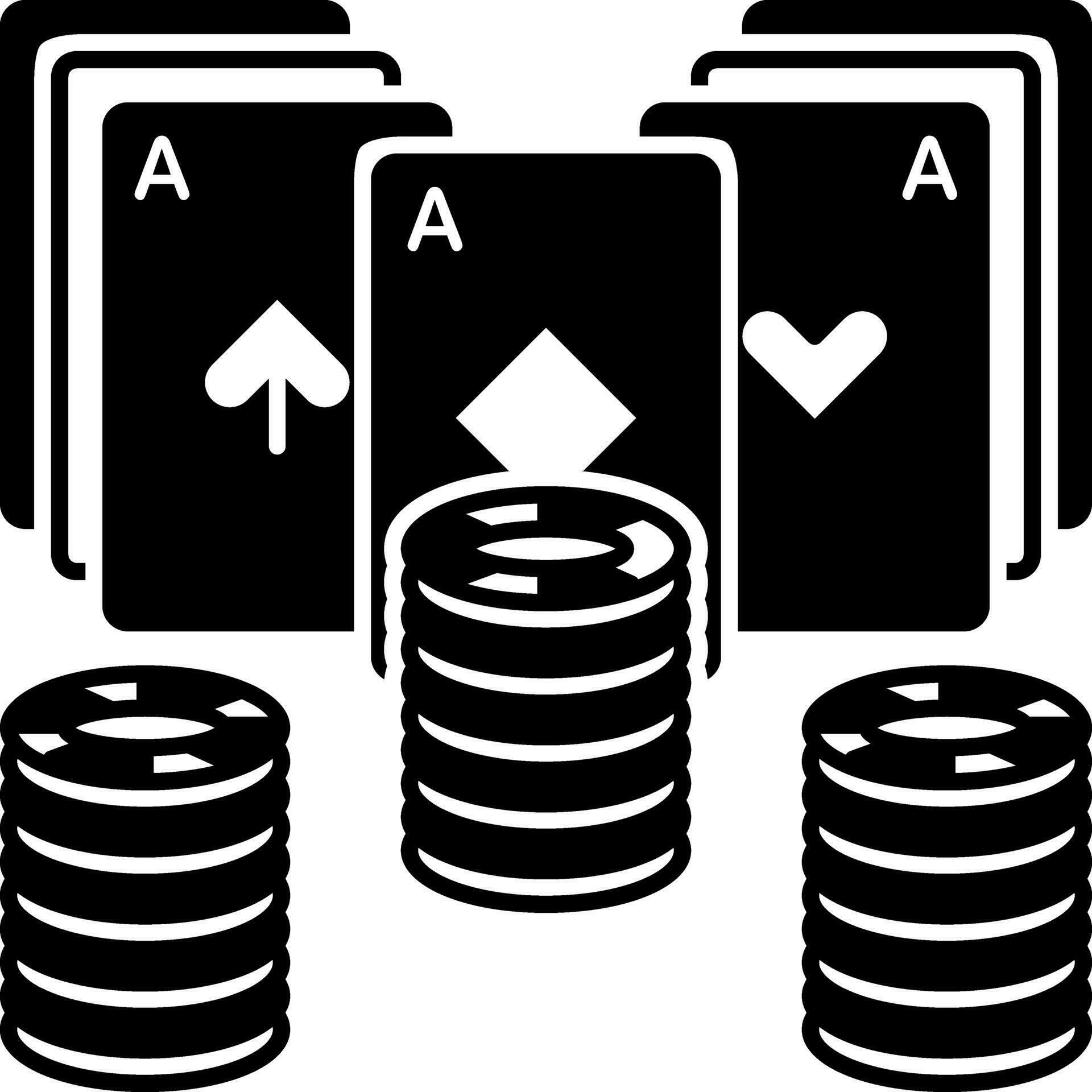 solid icon for poker 24882554 Vector Art at Vecteezy