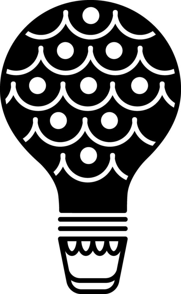 solid icon for air ballon castle vector