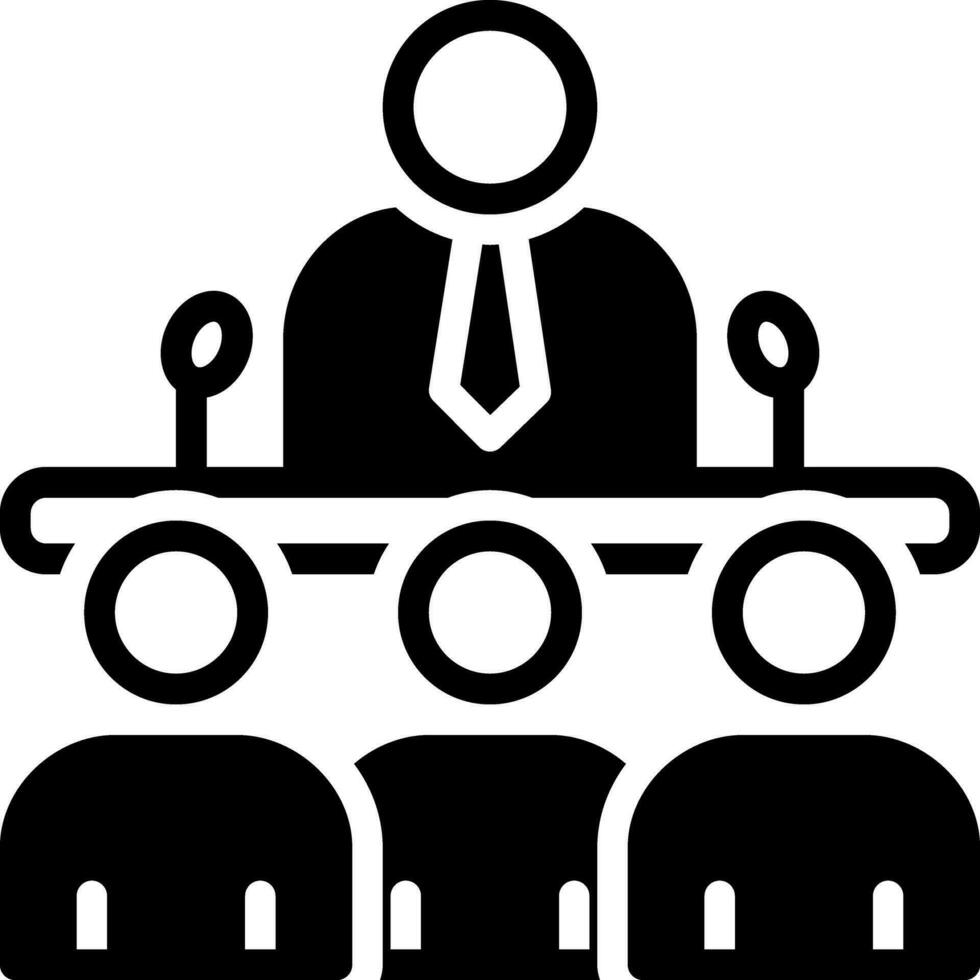 solid icon for team speak vector