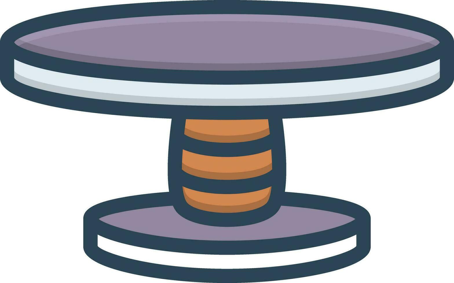 color icon for table vector