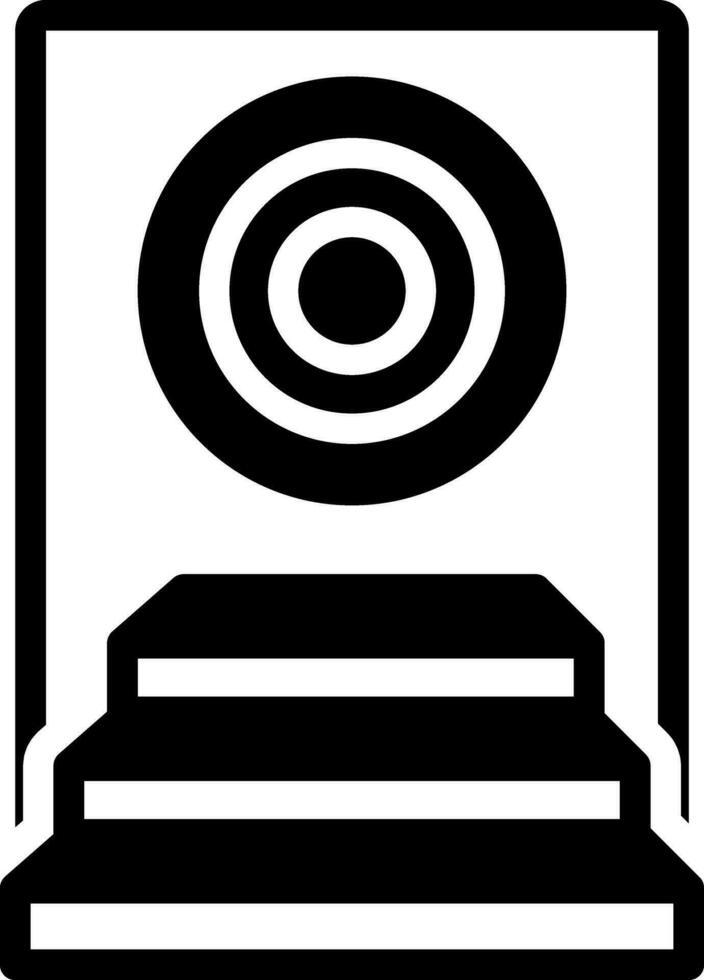 solid icon for achievement vector