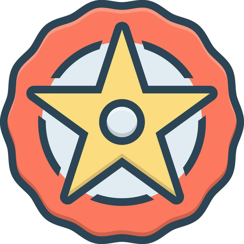 color icon for badge vector