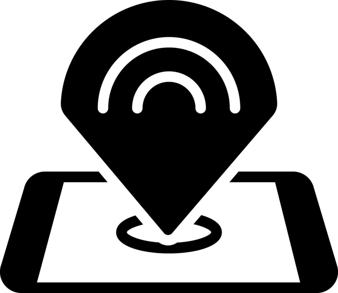 solid icon for online connection vector