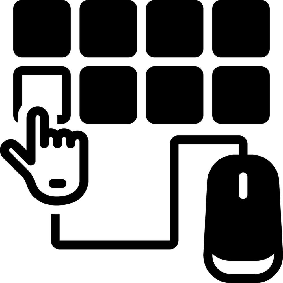 solid icon for choice vector