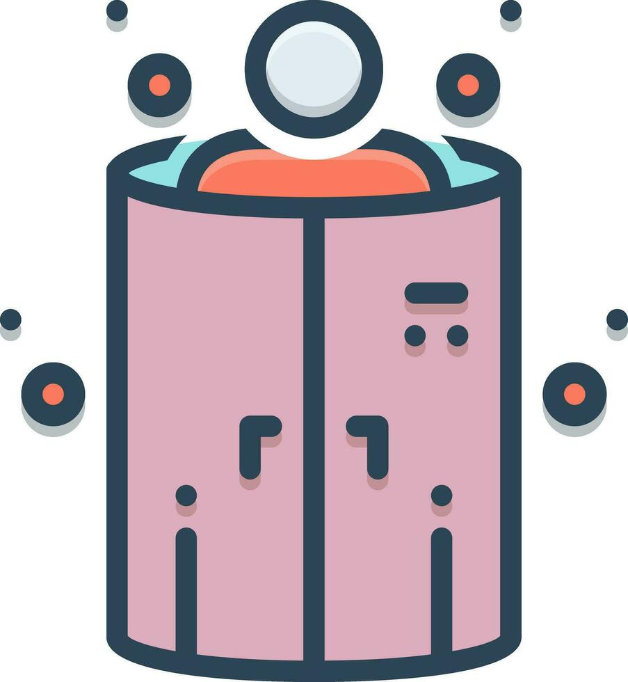 color icon for cryotherapy vector