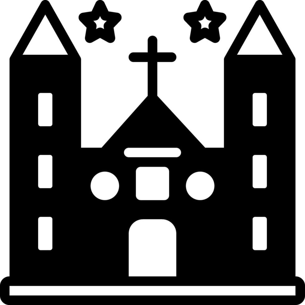 sólido icono para diócesis vector
