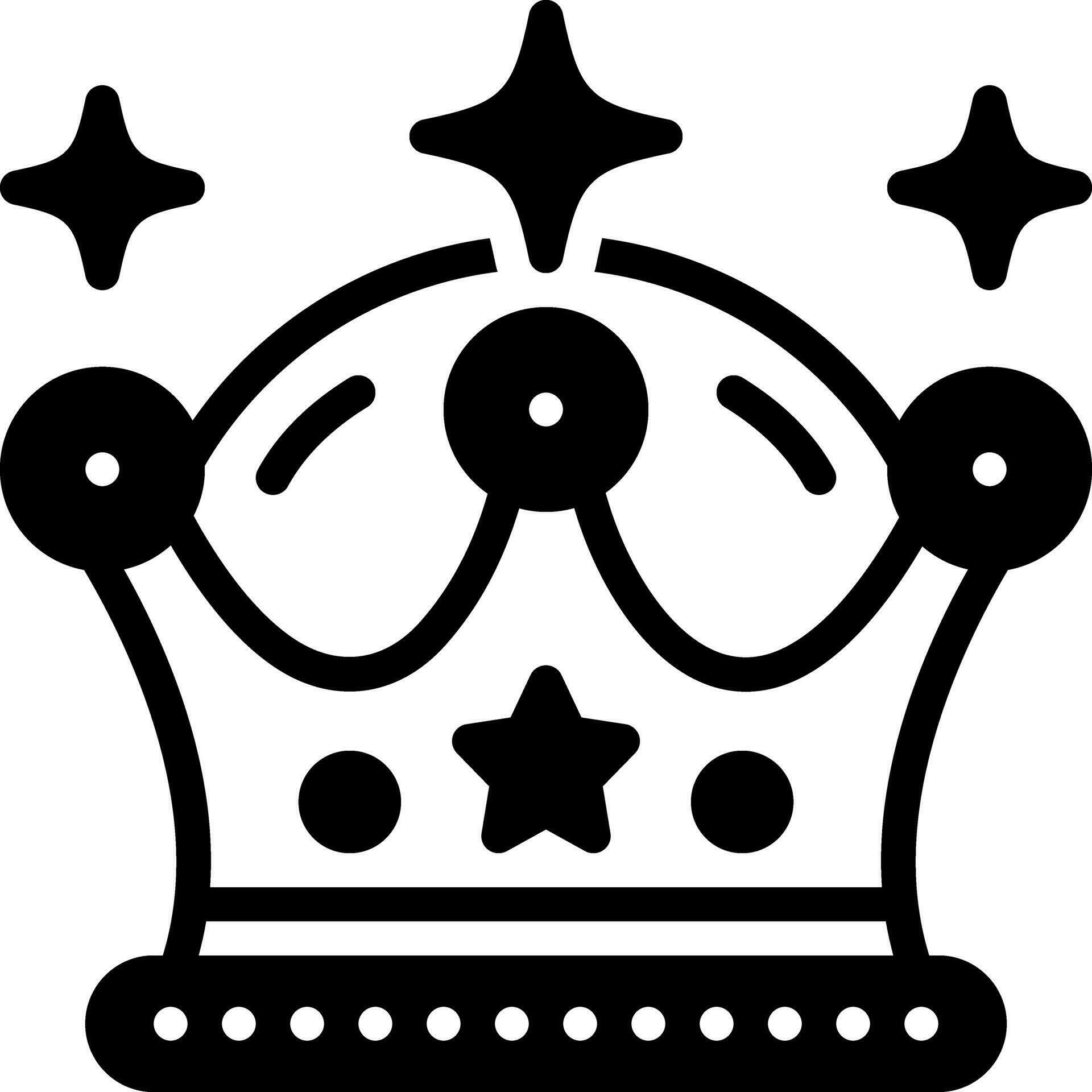 solid icon for crown 24882862 Vector Art at Vecteezy