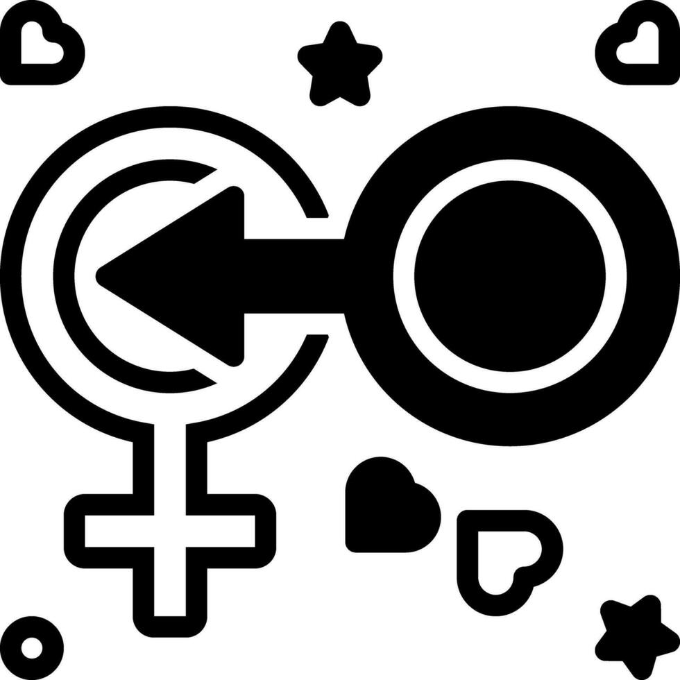 solid icon for coitus vector