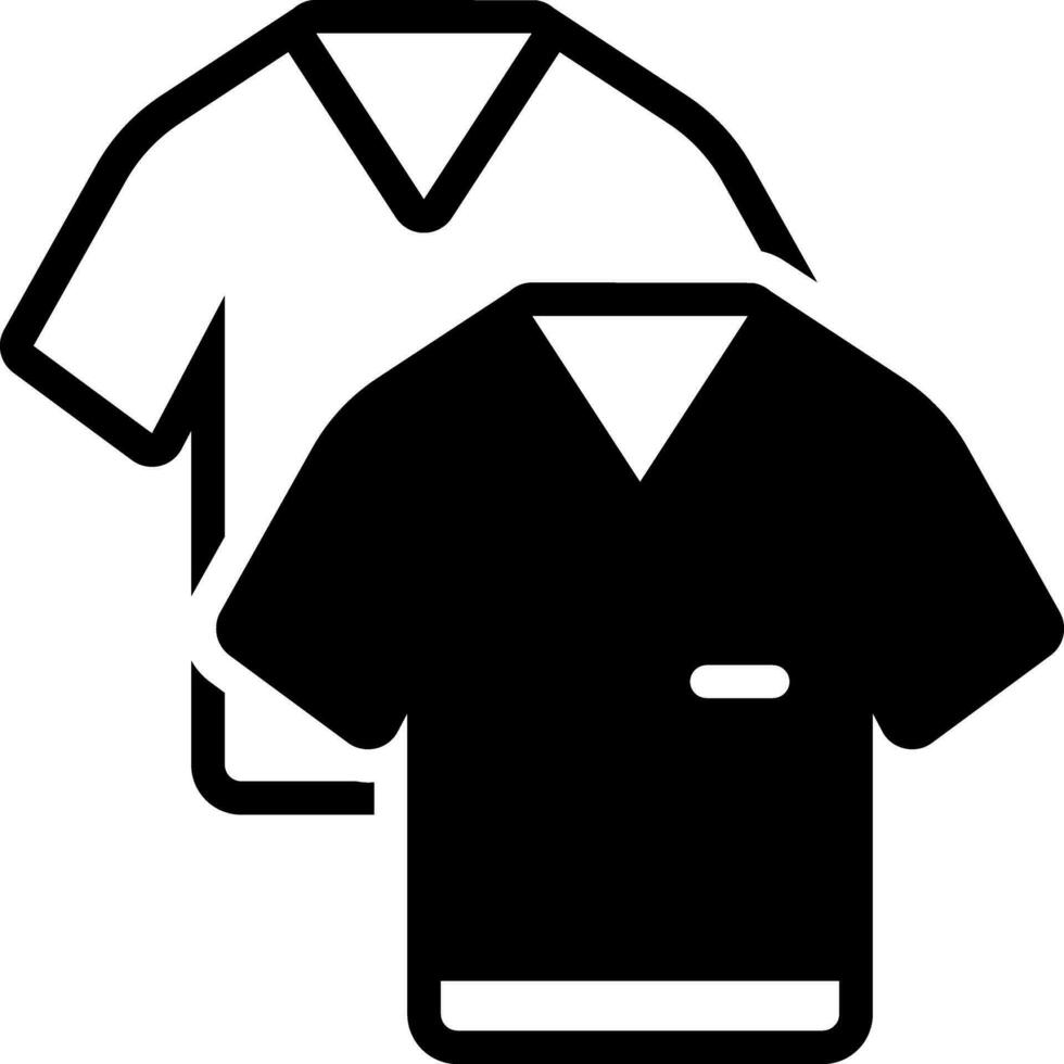 solid icon for clothes vector