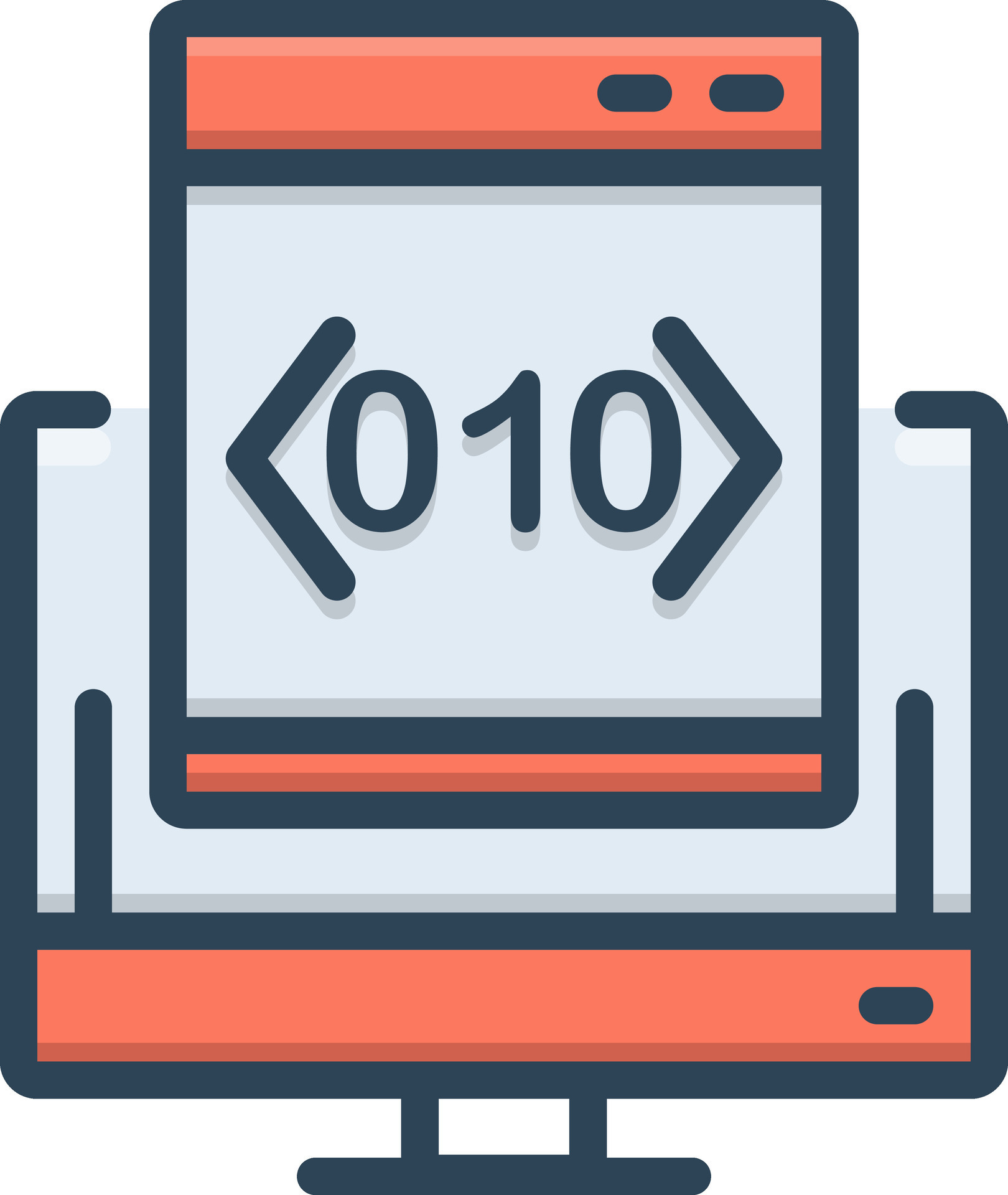 color icon for custom coding 24883333 Vector Art at Vecteezy