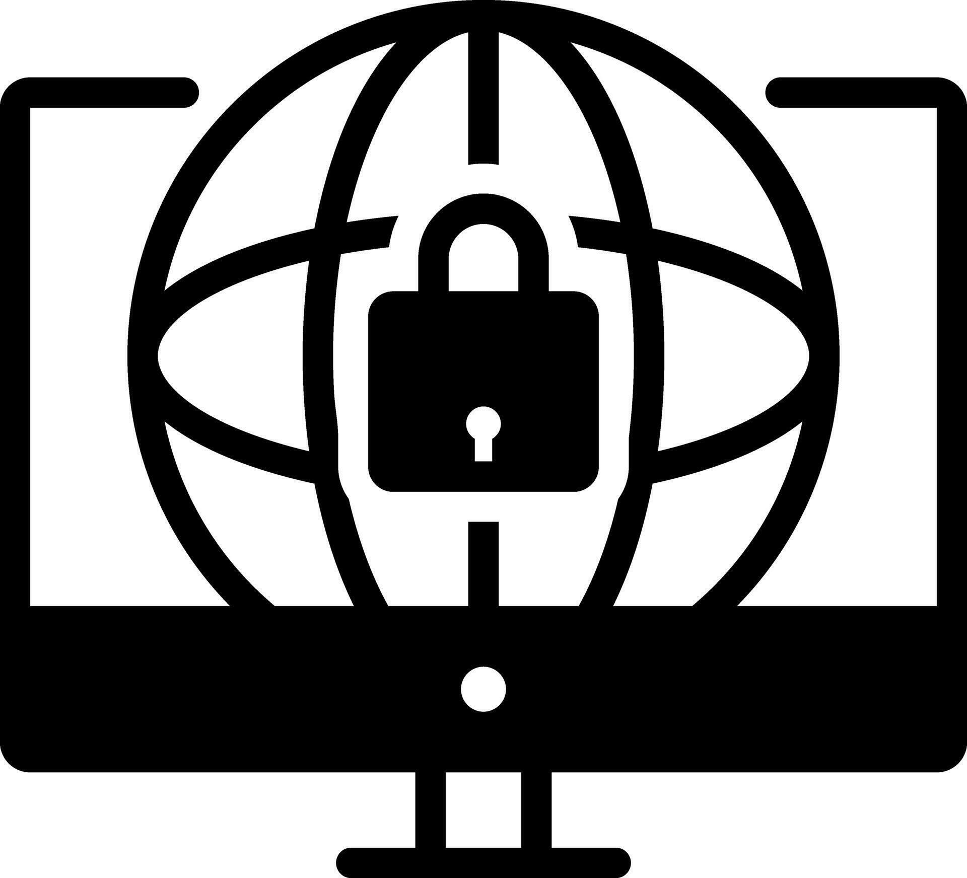 solid icon for web security 24883346 Vector Art at Vecteezy