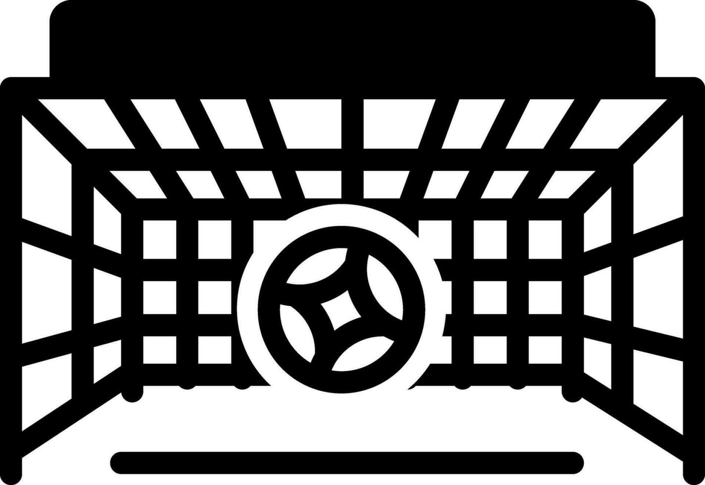solid icon for goal vector
