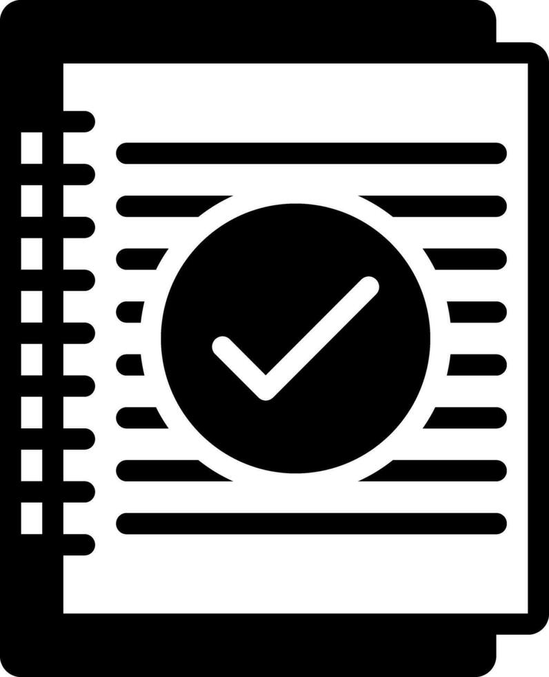 solid icon for summary vector