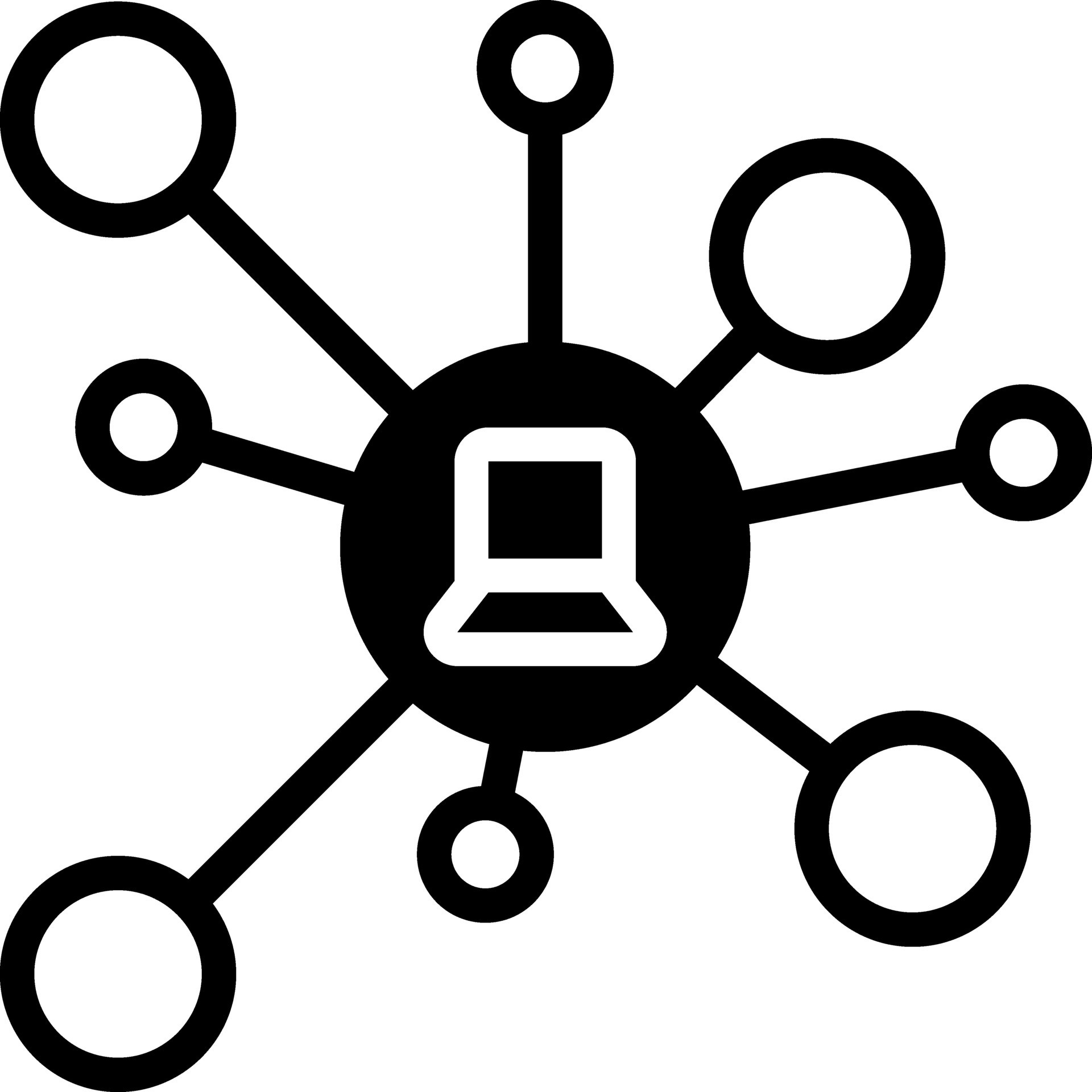 solid icon for network 24883617 Vector Art at Vecteezy