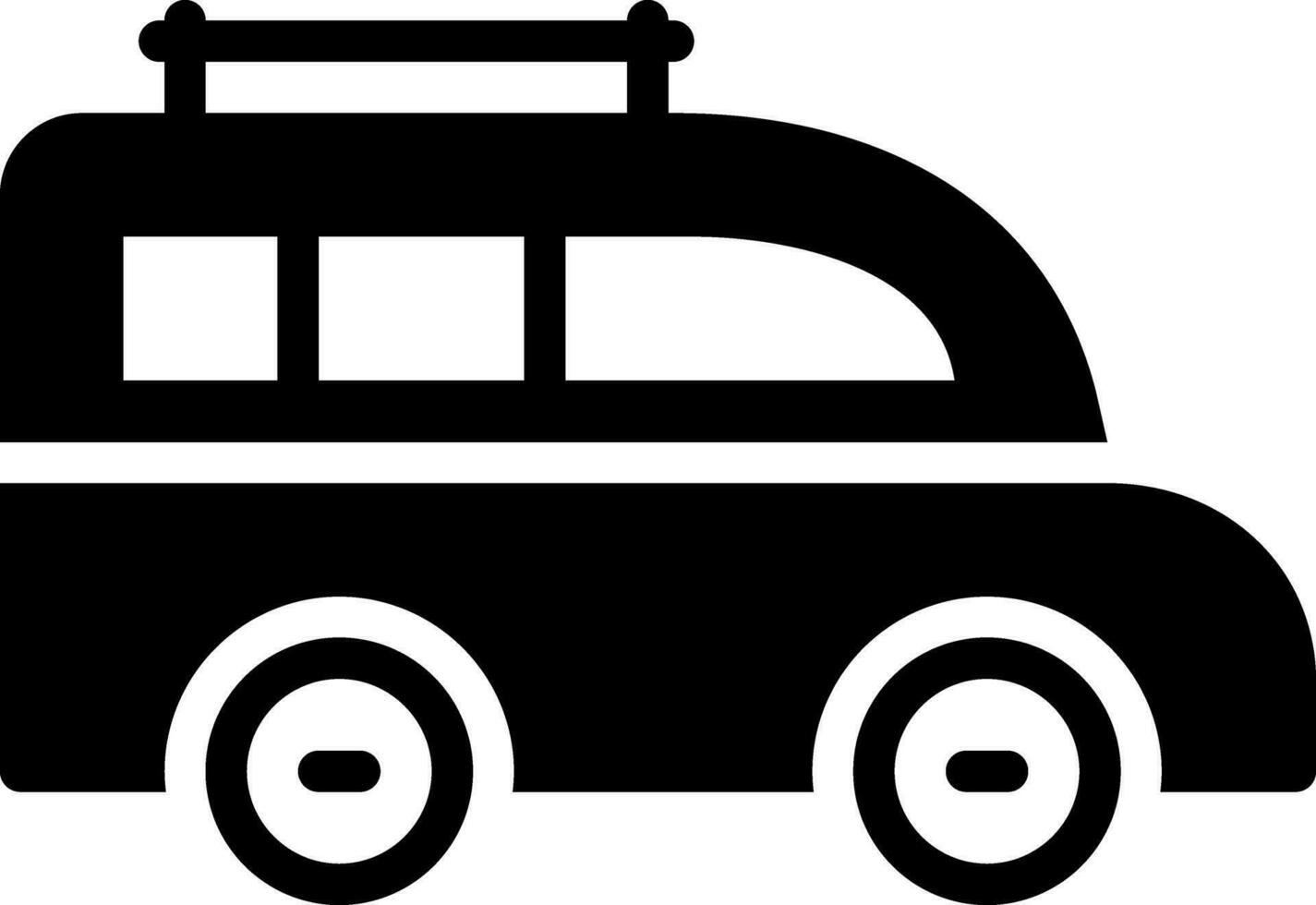 solid icon for van vector