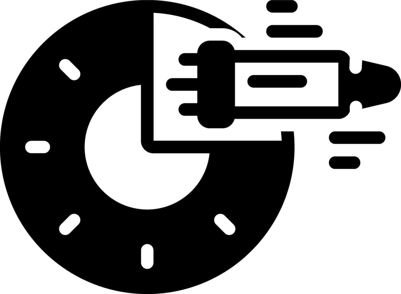 solid icon for pace vector