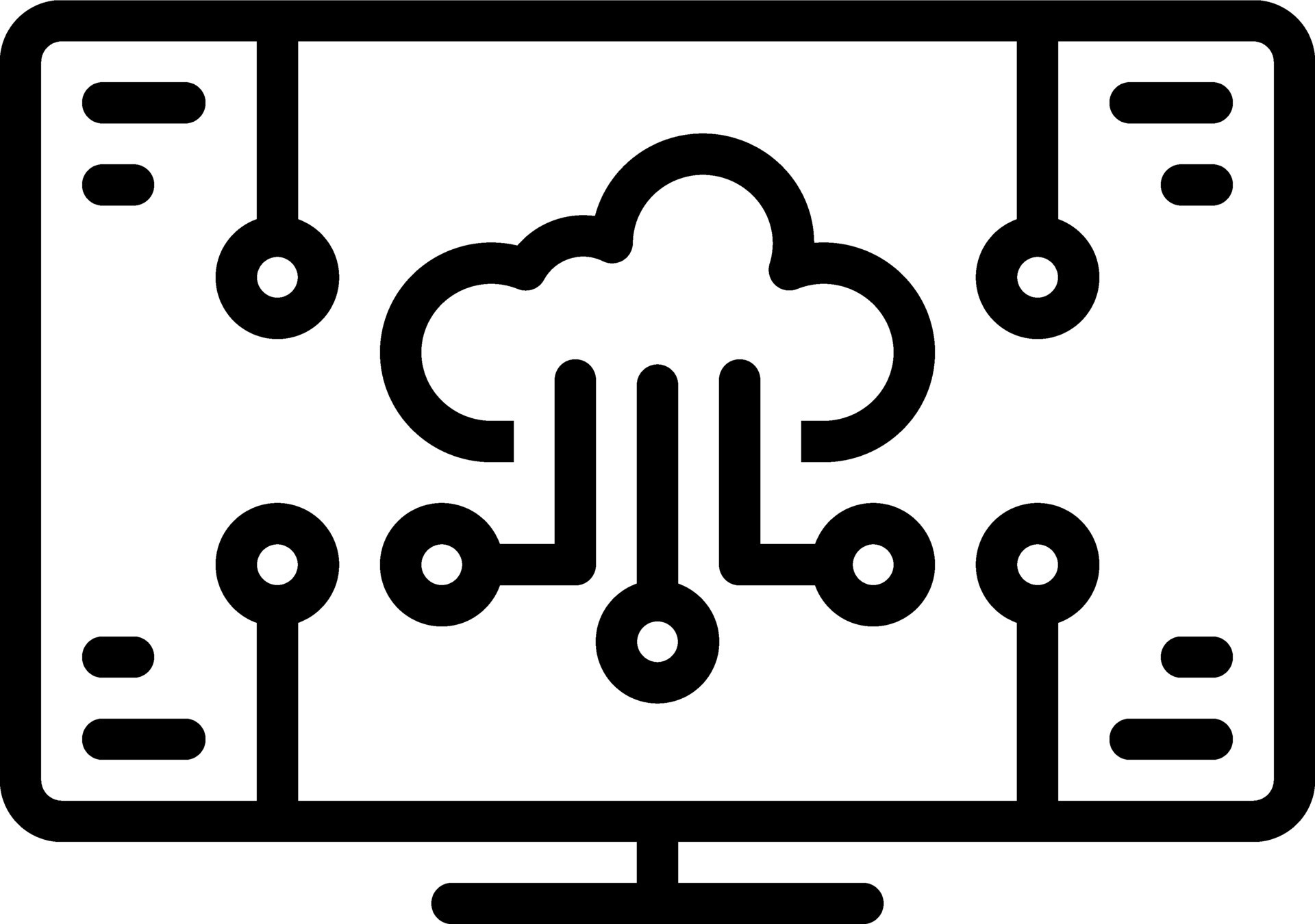 line icon for computing 24883946 Vector Art at Vecteezy