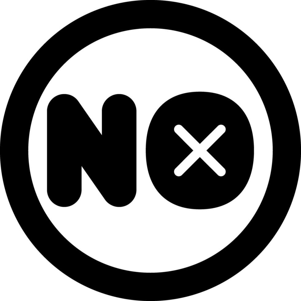 solid icon for no vector