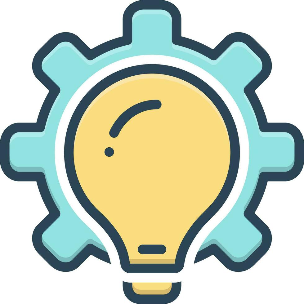 color icon for methodologies vector
