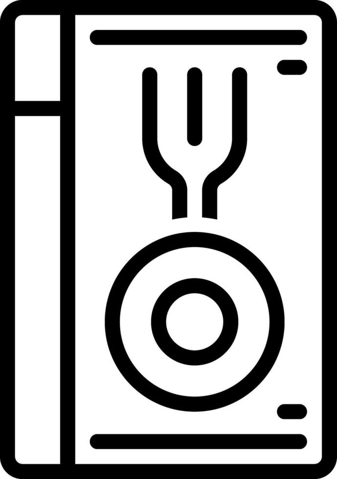 line icon for menus vector