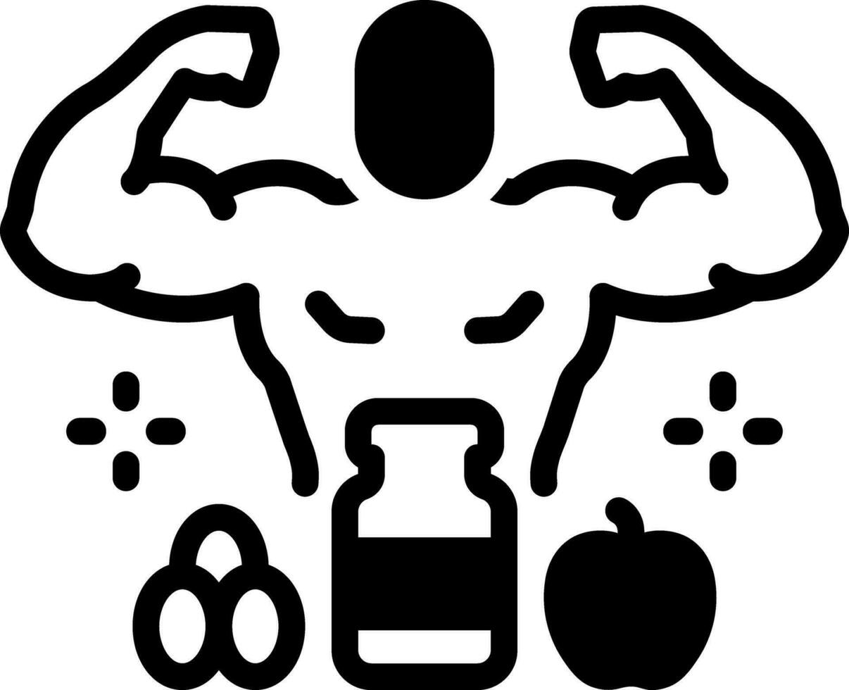 solid icon for gains vector