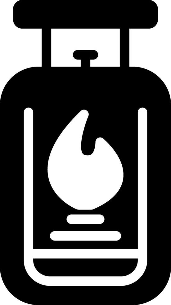 solid icon for gas vector