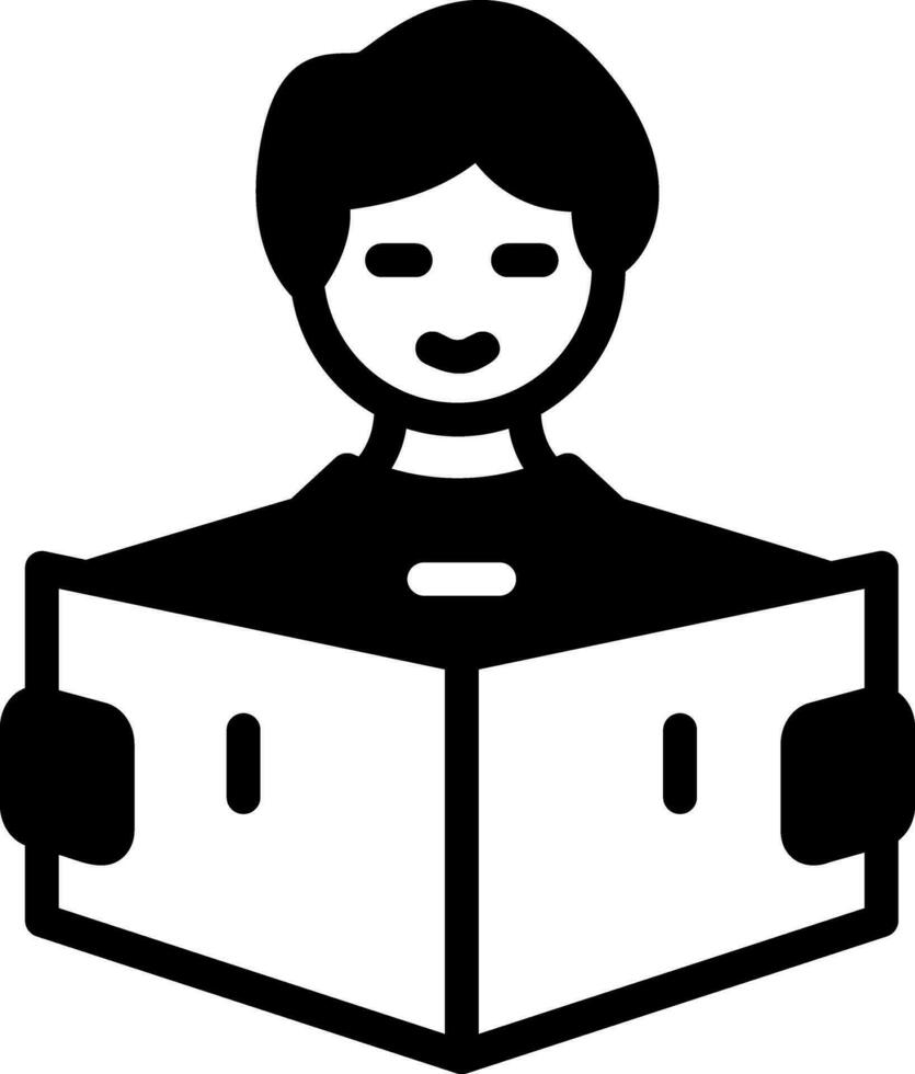 solid icon for learn vector