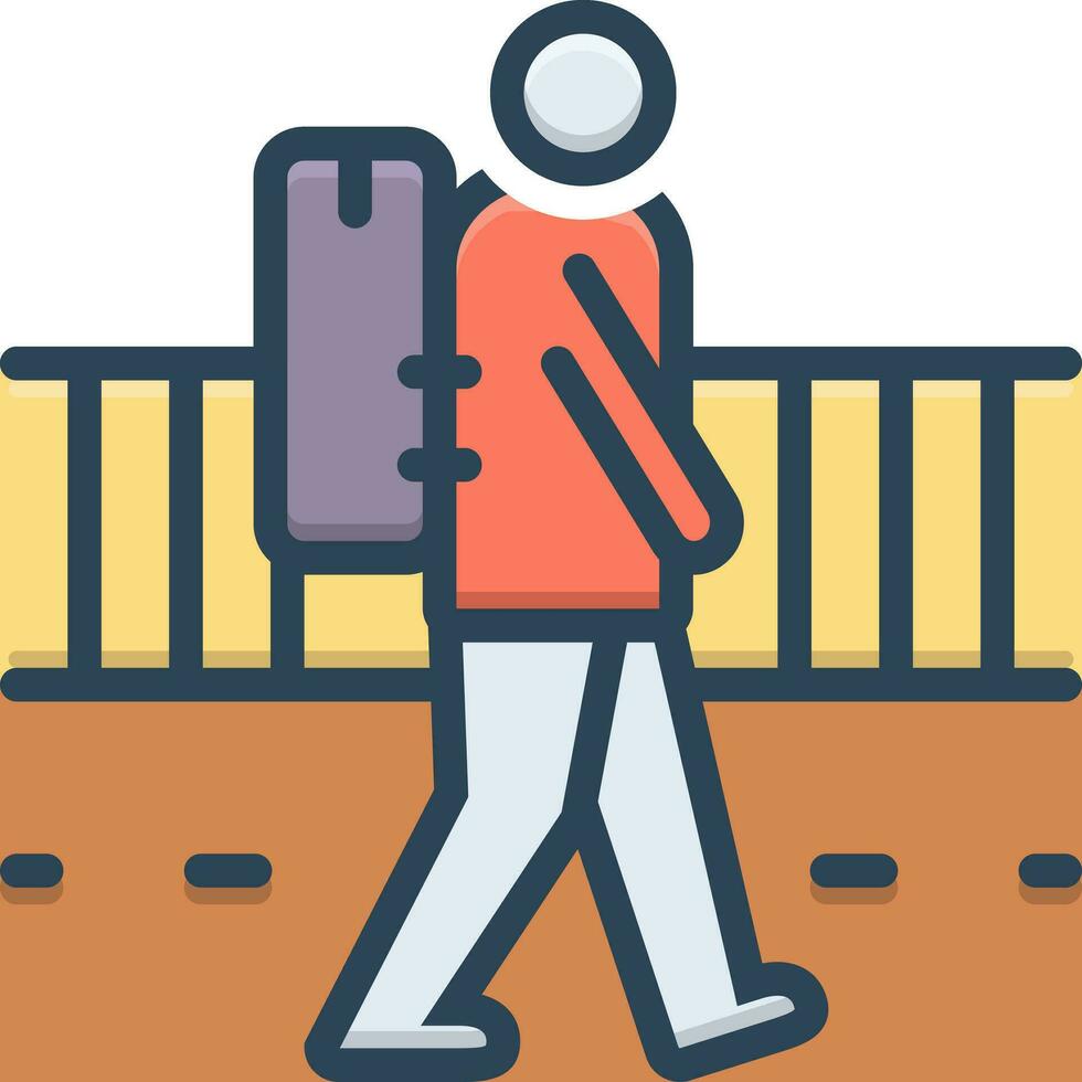 color icon for vagrant vector