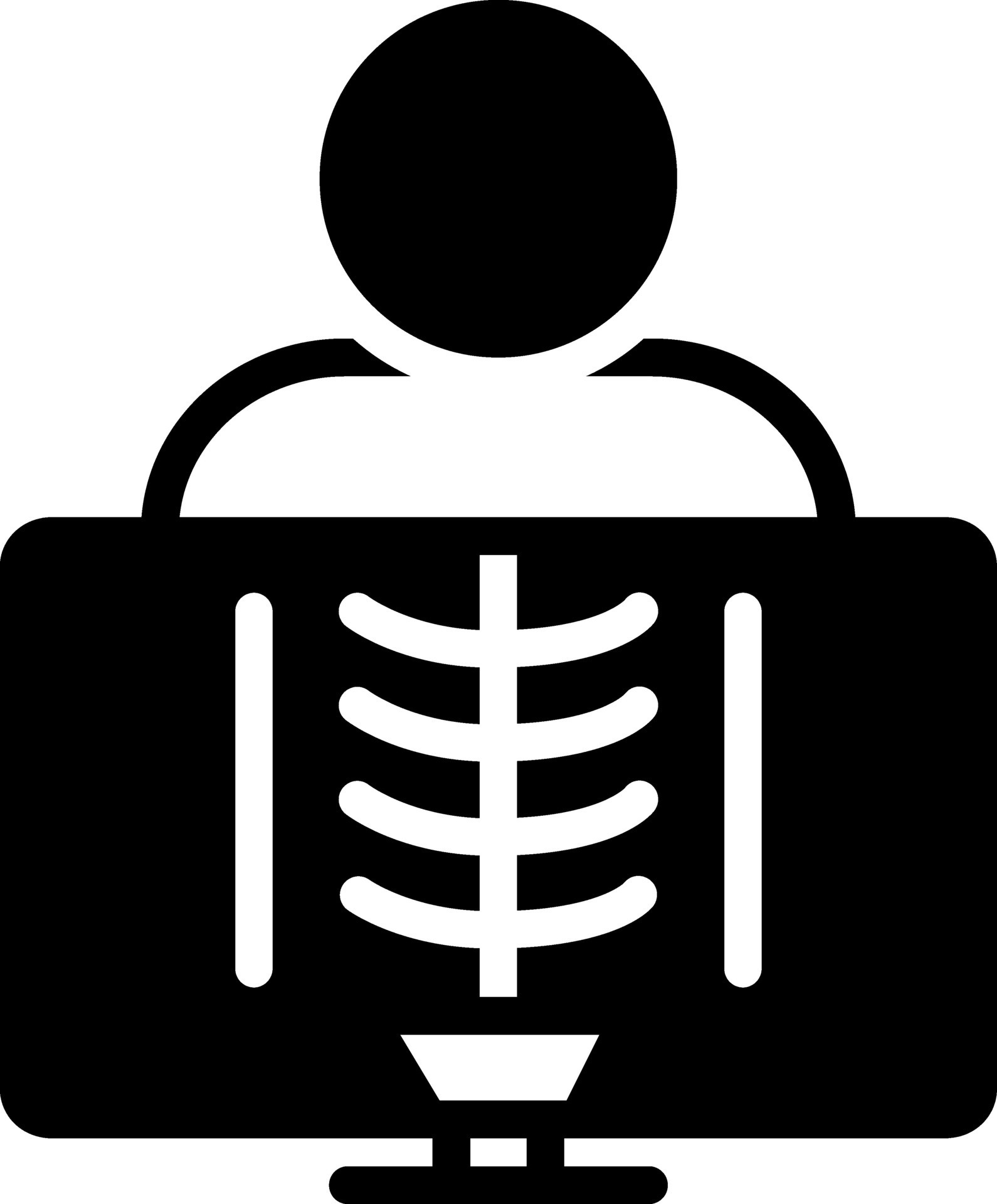 solid icon for x ray 24884770 Vector Art at Vecteezy