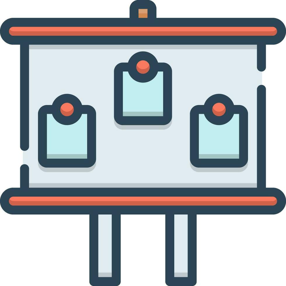 color icon for board vector