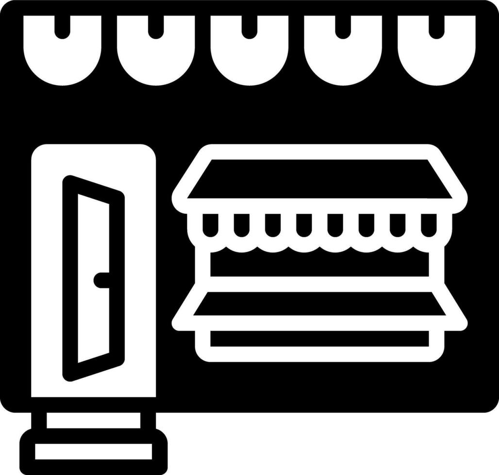 solid icon for retail vector