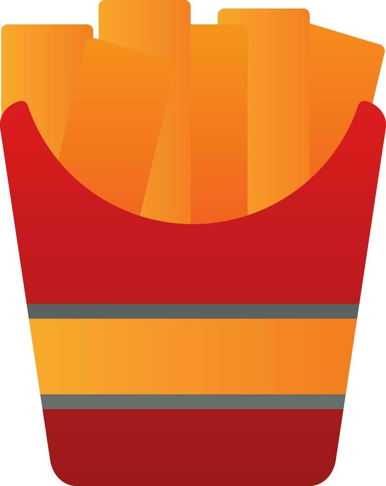 French fries Vector Icon Design