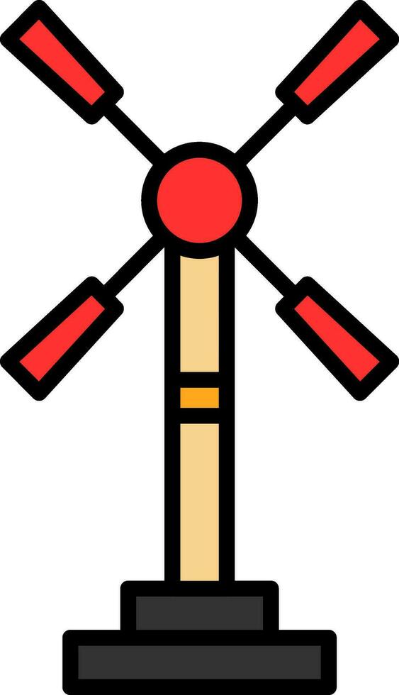 Windmill Vector Icon Design