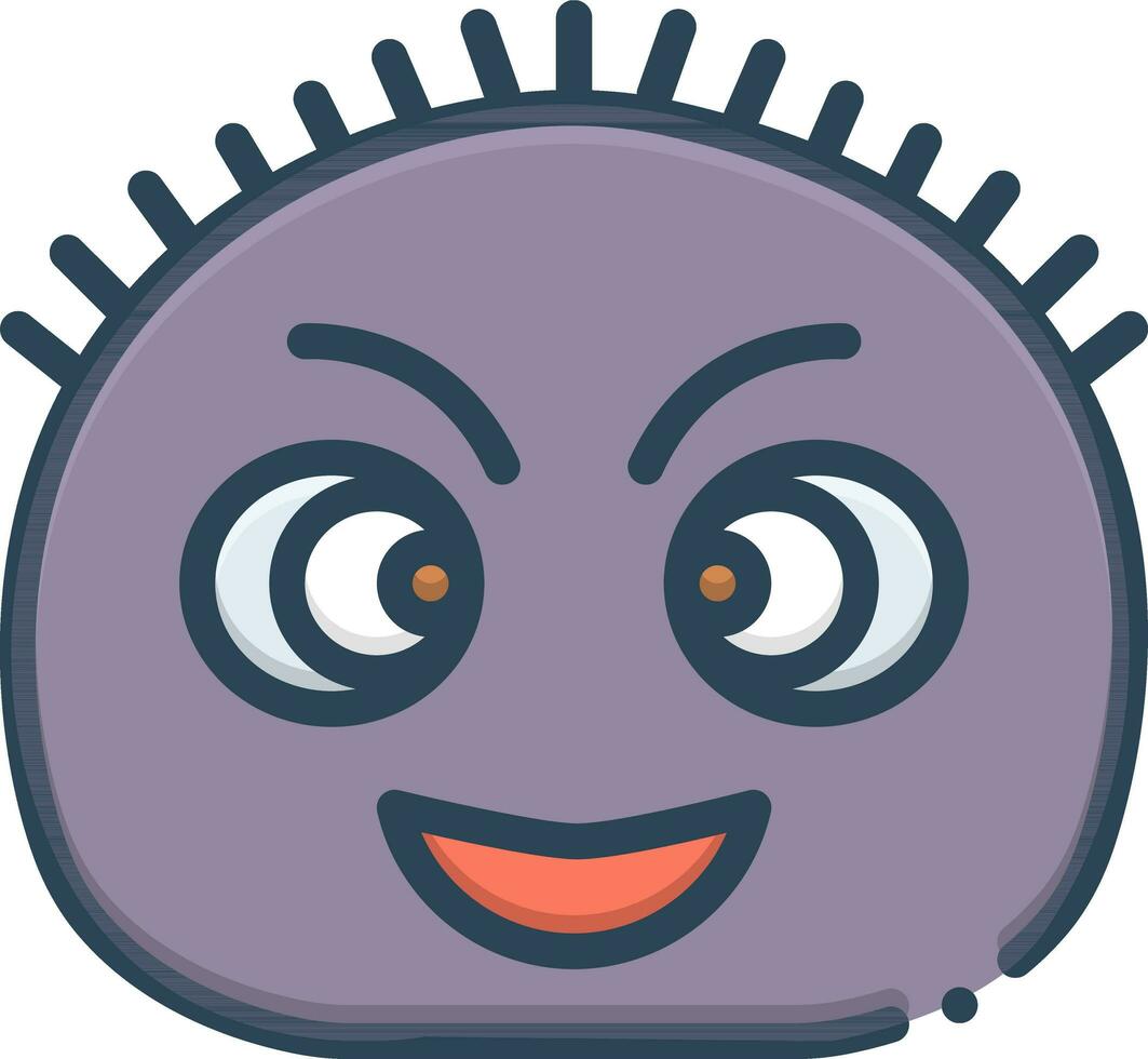 color icon for fuzzy vector