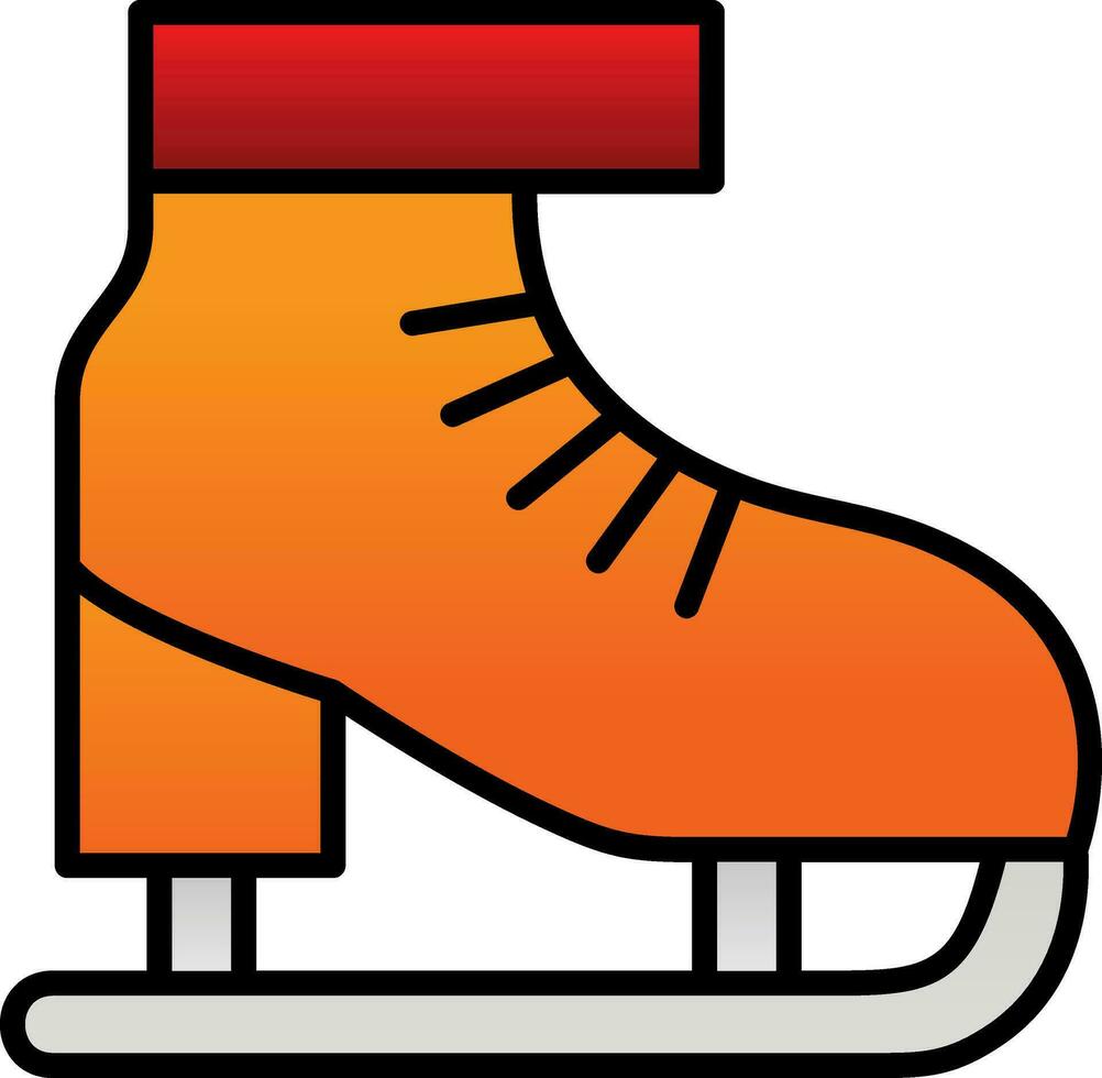Ice skate Vector Icon Design