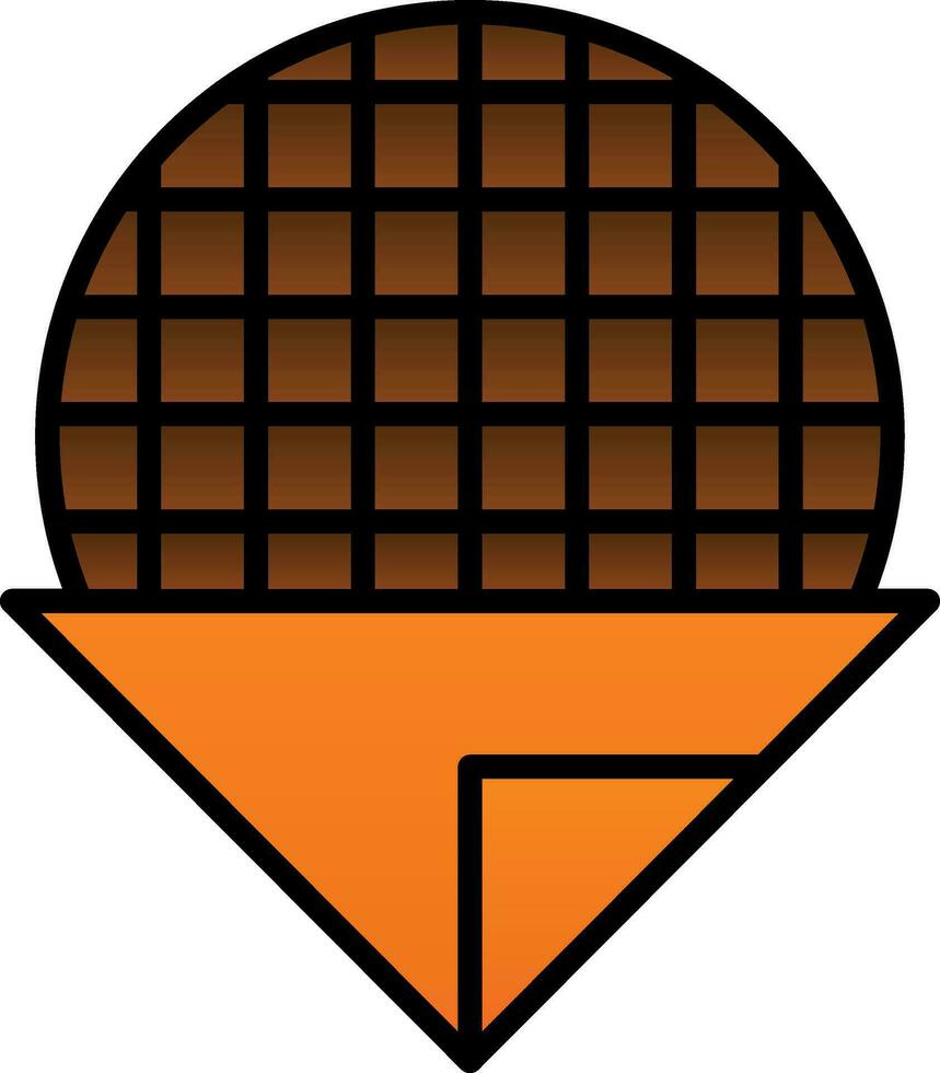 Stroopwafel Vector Icon Design