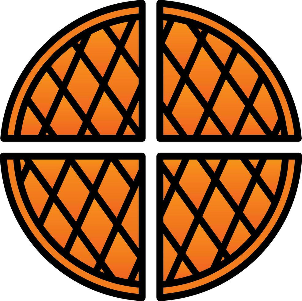 Waffle Vector Icon Design